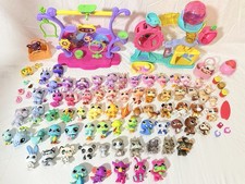 Littlest Pet Shop LPS Authentic Huge Lot of 74 Pets G2  G7 with Accessories