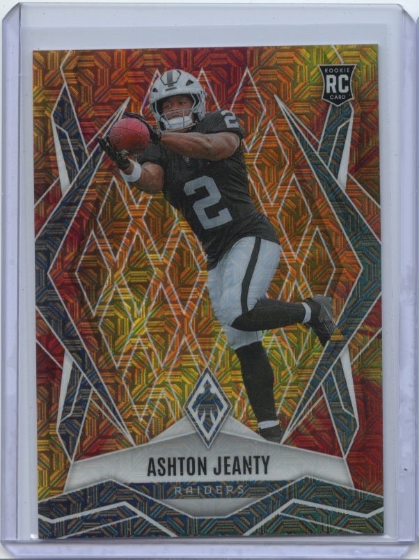 2025 Panini Phoenix Premium Box Set ASHTON JEANTY #158 RC FIREBURST 231/350