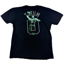 Mens Fanatics Boston Celtics Jason Tatum T Shirt NBA Black Size XL Basketball