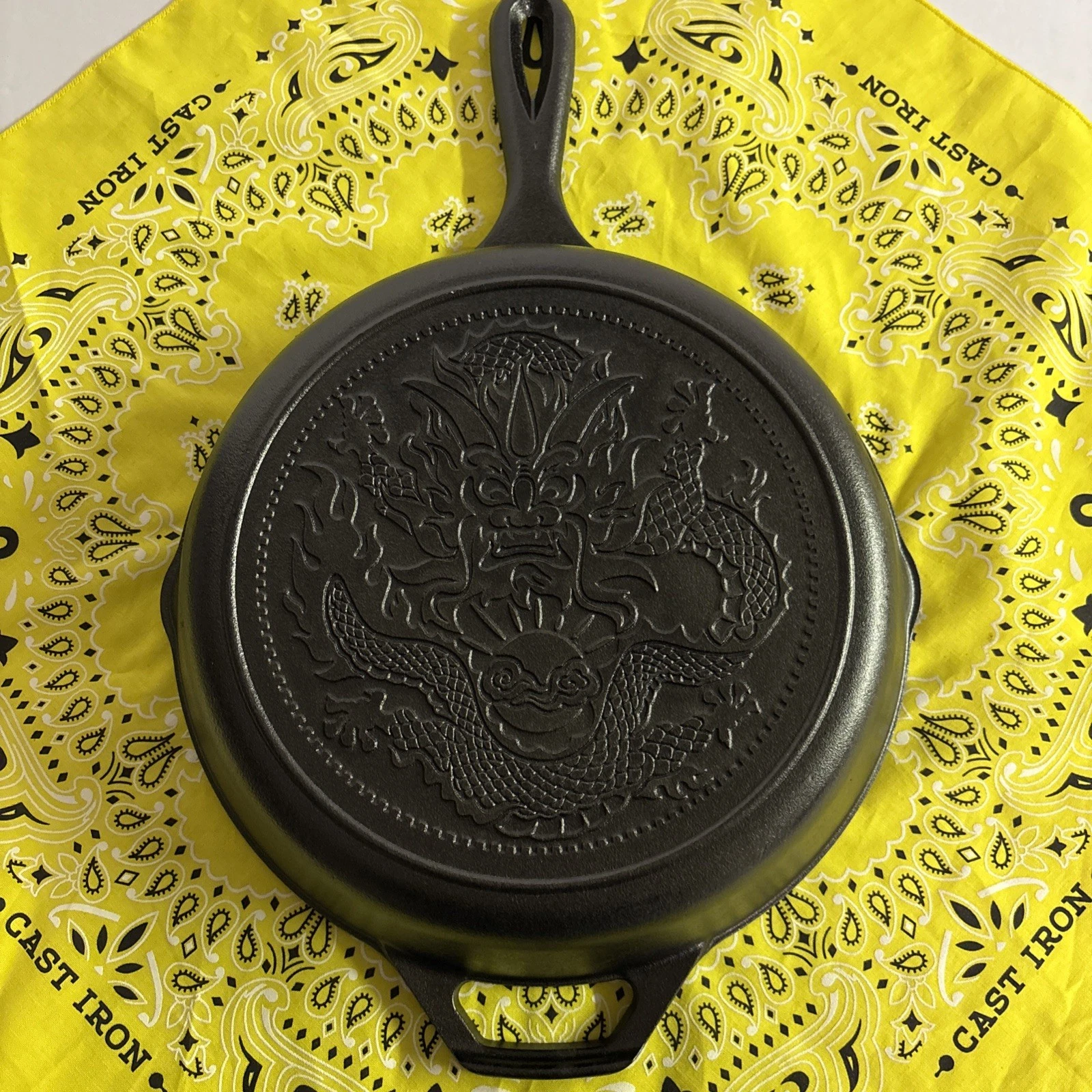 Lodge Cast Iron 10.25" Seasoned Year of the Dragon Skillet Dragon Skillet