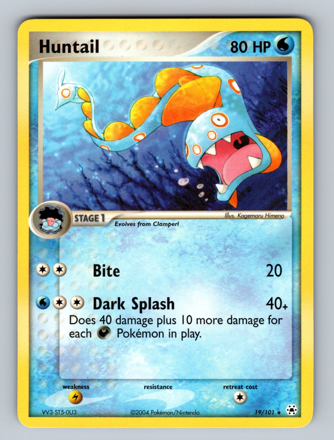 Huntail 19/101 Rare Hidden Legends NM Pokemon TCG