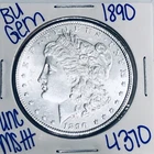 1890 BU UNCIRCULATED MORGAN SILVER DOLLAR AUTHENTIC U.S. MINT FREE SHIPPING 4370