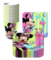 Disney Minnie Mouse Bows Party Supplies Pack Including Plates Cups And Napkin... on sale Disney Minnie Mouse Bows Party Supplies Pack Including Plates Cups And Napkin... on sale