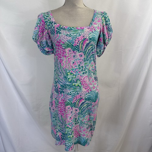 Lilly Pulitzer Haydn Short Sleeve Dress Size XS Multi Banana Split cotton