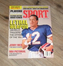 SPORT magazine Jan 1992 Tim McKyer JIM KELLY Jeff George JERRY RICE Chris Mullin