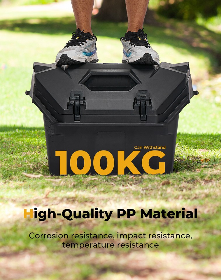 55QT Rear Cargo Storage Box for 2024-2026 Polaris RZR XP 1000/ XP 4 ...