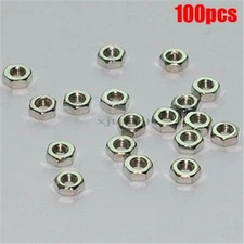 100 Pcs Hex Screw Nut M3 Stainless Steel Nuts Good Quality Dia 3Mm New Ic ct