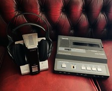 SONY DP IF3000 Headphones & Olympus Pearlcorder T2020 Microcassette Transcriber