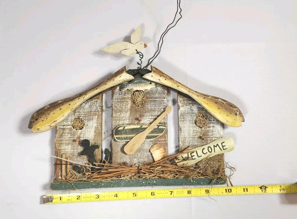 Fishing Wall Decor Plaques Lakelife Cottage Mancave Fisherman Marine Nautical C - Image 3 of 4