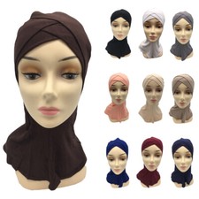 Muslim Women Underscarf Hat Inner Cap Bone Bonnet Ninja Hijab Islamic Neck Cover