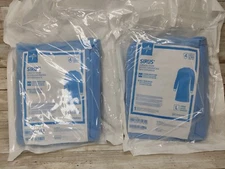 Lot- 2 Medline SIRUS Surgical Gown Level 4 Size: LARGE Poly-Reinforced DYNJP2601