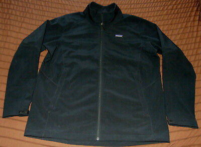 MEN'S PATAGONIA ADZE 83525 BLACK SOFTSHELL FULL ZIP JACKET MEN'S PATAGONIA ADZE 83525 BLACK SOFTSHELL FULL ZIP JACKET
