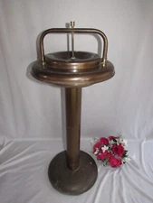 VINTAGE SMO-KING METAL FLOOR ASHTRAY SMOKING STAND MECHANICAL  ASHTRAY 27 1/2"
