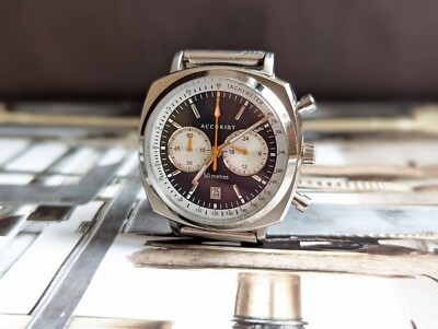 Chronograph Accurist Uhr Herren Accurist 7216 – Silberne  Chronograph-Armbanduhr