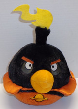 Angry Birds Space Medium Lazer Purple Bird Laser Plush 8" Stuffed NO SOUND New