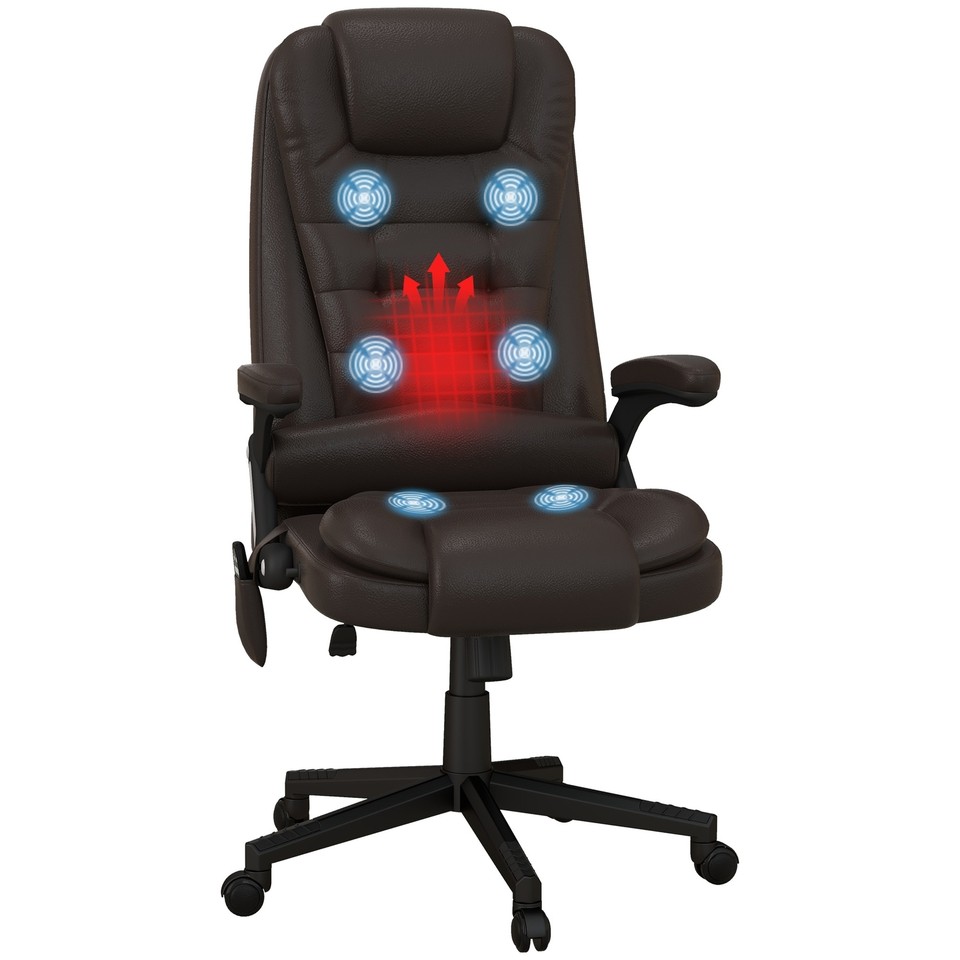 High Back Vibration Massage Office Chair with 6 193271012107 eBay