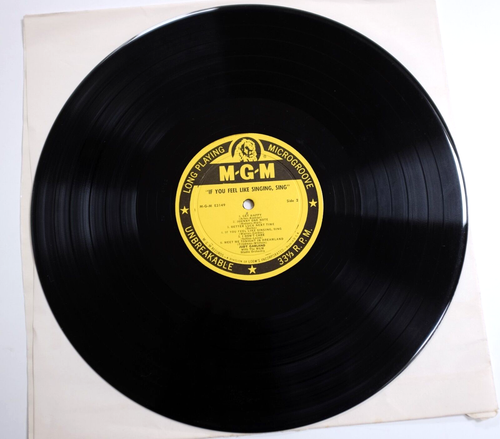 JUDY GARLAND - IF YOU FEEL LIKE SINGING SING LP VINYL Rare Best Of MGM Musicals - Picture 2 of 3