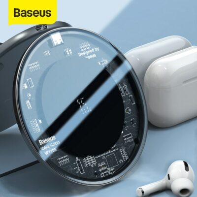 Chargeur sans fil rapide Baseus 15W pour iPhone 11 X Xs Max pour Airpods