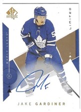 2018-19 SP AUTHENTIC JAKE GARDINER LIMITED AUTO #64 TORONTO MAPLE LEAFS