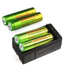 SKYWOLFEYE 3.7V Rechargeable Li-ion Battery Cell Length: 65mm, Diameter: 18mm