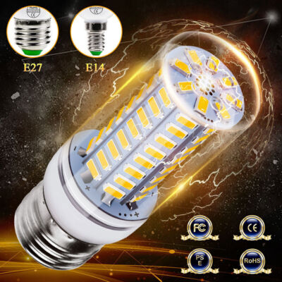 4/8x LED Birnen E27 E14 Mais Licht Leuchtmittel Glühbirne 5730SMD Warm/Kalt Weiß