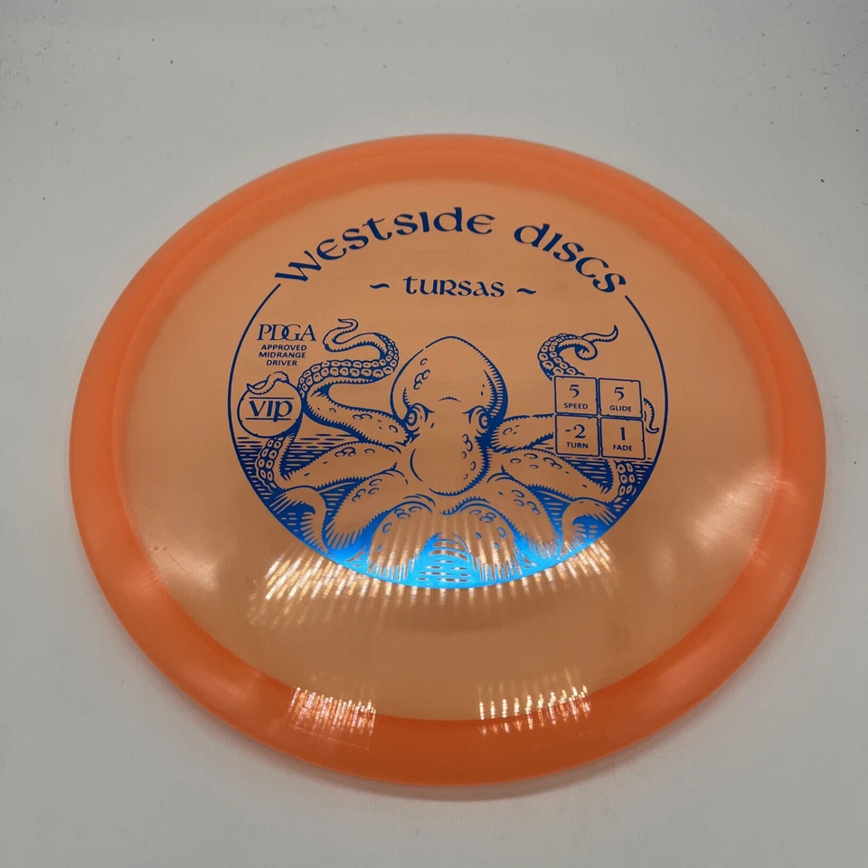 Westside Discs Tursas Golf Disc VIP Plastic 177g Orange - Image 2 of 3