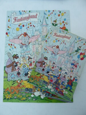 Vintage Fantasyland 100 Teile Puzzle Walt Disney Springbock 1973 vollständig 