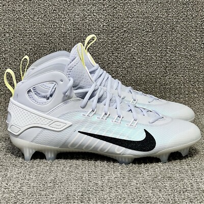 Nike Men\'s Huarache 9 Elite Mid LAX SE Size 8.5 - FV6149-001 - Grey / Black NEW Nike Huarache 9 Elite Mid Lax SE Grey Cleats FV6149-001  main image 3