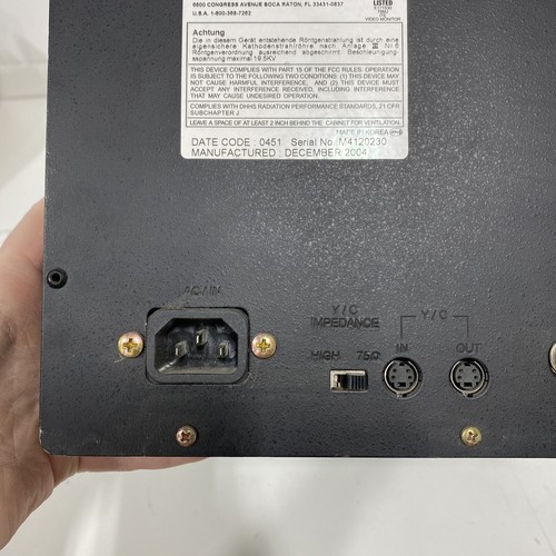 American Dynamics AD9410 10'' Color Monitor NO POWER CORD - 第 9/10 張圖片