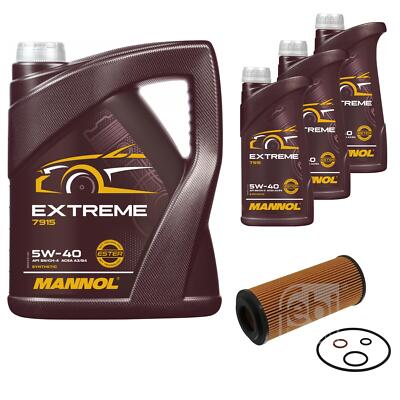 FEBI BILSTEIN Ölfilter 8L MANNOL Extreme 5W-40 für BMW 5er Touring E61 525d