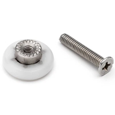 SHOWER PART 8 x Rulli/Rulli Porta Doccia Piccoli Ricambi 17mm 18mm Ruote Diametro L2i