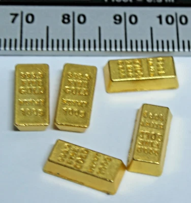 Vaman Vintage Action Man Maßstab 1:6 5 gefälschte Goldbarren (ohne Palette enthalten)