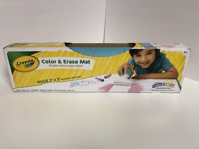 Crayola Color Erase Mat Bright Colors Wipe Clean Washable Inks