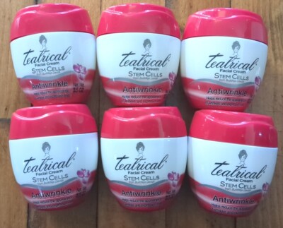 Teatrical Facial Cream Stem Cells Antiwrinkle 3.5 oz Lot Of 6 NEW SEALED