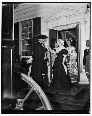 Mount Vernon,Virginia,VA,Washington's First Inaugural Trip Reenacted,1939,1