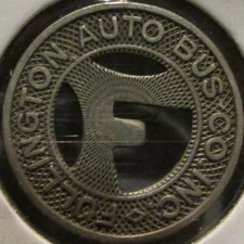 1952 Fullington Auto Bus Co. Inc. Clearfield, PA Transit Bus Token Pennsylvania