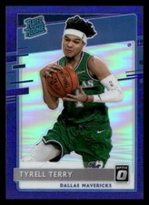 2020 Donruss Optic #181 Tyrell Terry Rookie Dallas Mavericks Purple