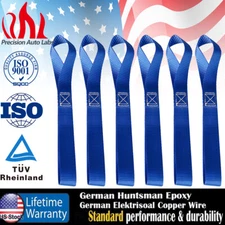 6PCS Soft Loop Motorcycle Tie Down Straps Heavy Duty Tiedown Loops 4500 Lbs Blue