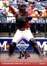 2013 Mississippi Braves Grandstand #2 Christian Bethancourt Panama City Card