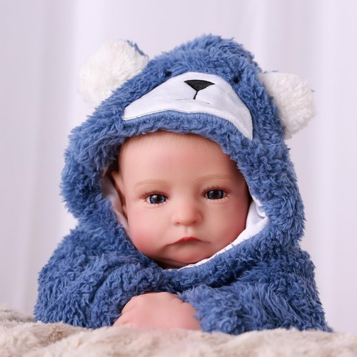Reborn Baby Puppen Silikon Ganzkörper 20 Zoll Wasserdicht Realistisch Neugeborenes Baby - Bild 6 von 8