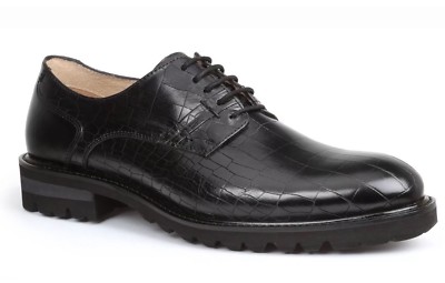 GBX Men's Brenner Croc Print Leather Oxford Dress Shoes Black & Tan $69.99 each