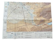 NIMA U.S. Military Joint Operations Graphic JOG AIR Map LENINABAD, U.S.S.R.