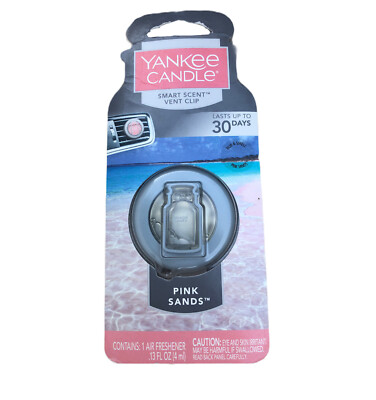 YANKEE CANDLE PINK SANDS CAR VENT CLIP AIR