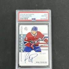 RYAN POEHLING 2019-20 SP Authentic Future Watch ROOKIE RC AUTO SN#/999 PSA 10