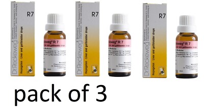 Dr. Reckeweg R7 Liver Gallbladder Detox Drops 22ml | Pack of 3| Natural Cleanse