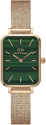 Daniel Wellington DW Damen Quadro Uhr, 20x26mm, Pressed Melrose RG Green