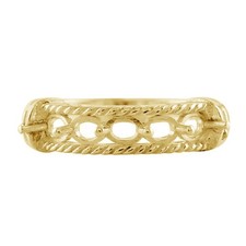 Semi Mount 3X4MM Oval Shape Faceted Cut Ring Sterling Silver Jewelry