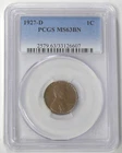 1927-D MS-63 BN LINCOLN CENT - PCGS GRADED - NICE LINCOLN CENT, SEE PICTURES