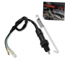Shakas 1 PC Motorcycle Rear Foot Brake Light Switch Harness, M12 x 1.5 14.9"