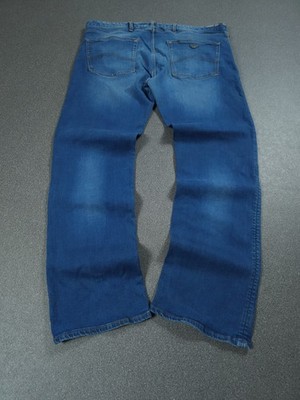 Emporio Armani Wide Leg Denim Jeans VTG Washed Blue Baggy Y2K 0s Pashanim | W38